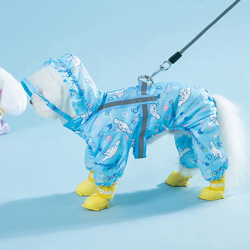 Cinnamoroll Pet Raincoat With Hood