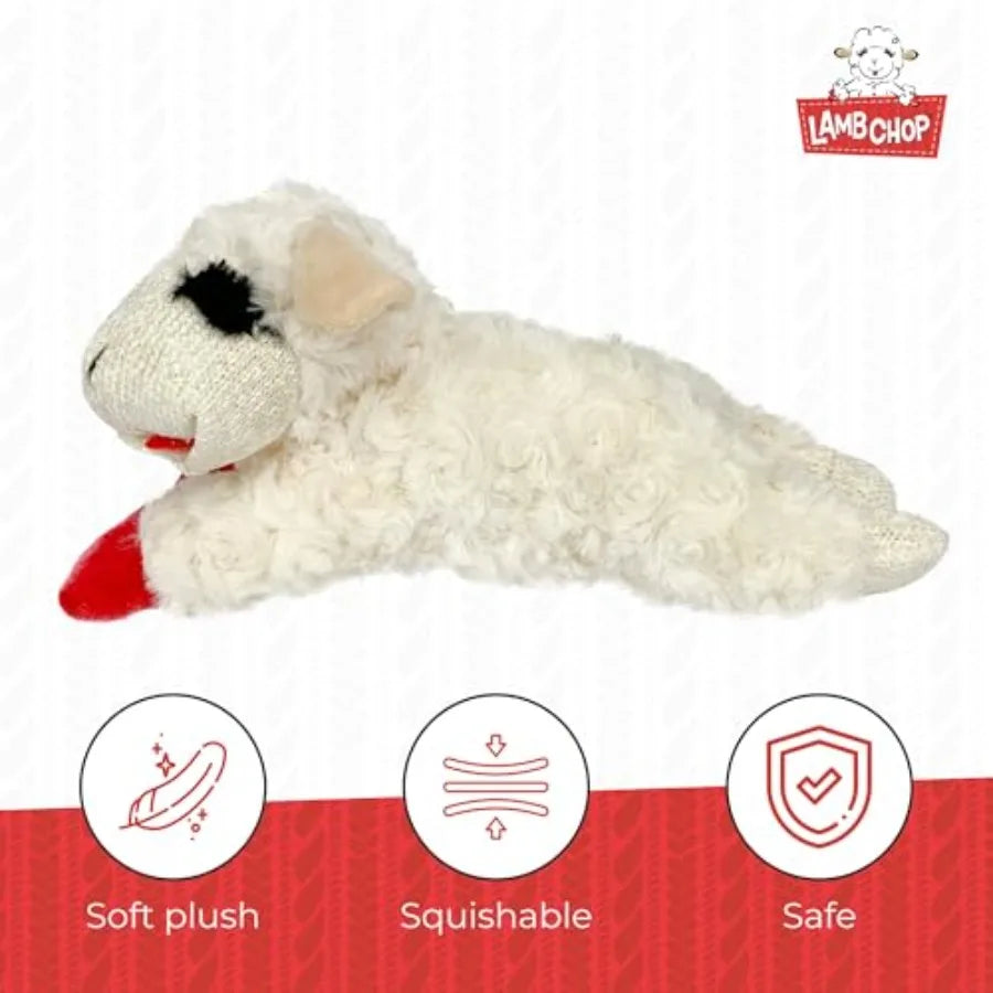 Lamb Chop Squeaky Dog Toy