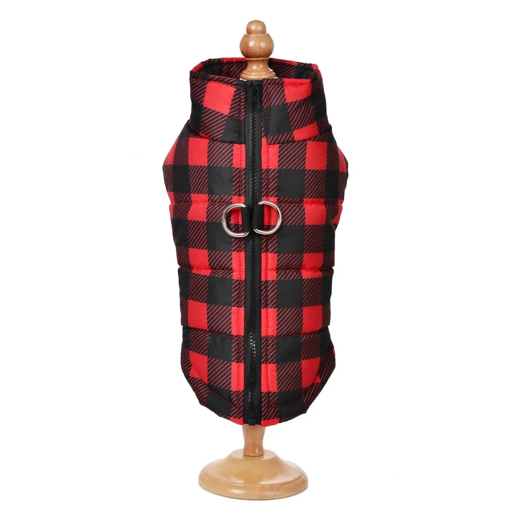 Plaid Print Dog or Cat Coat