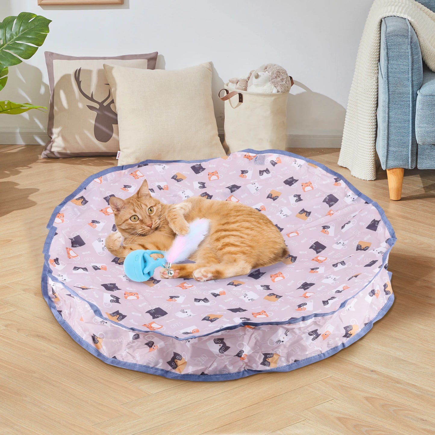 Motion Activate Chirping Cat Toy Mat
