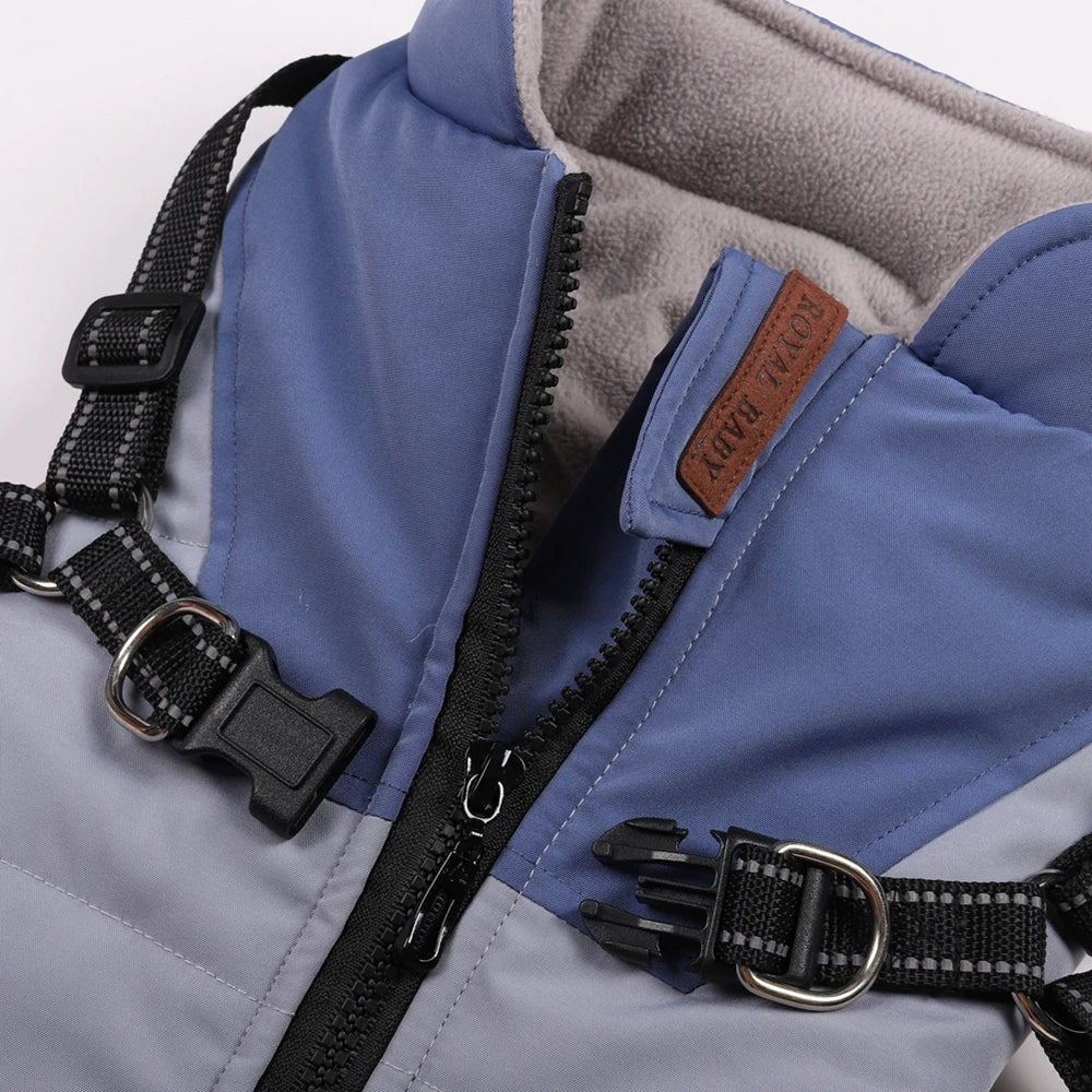 Waterproof Dog Jacket With Harness