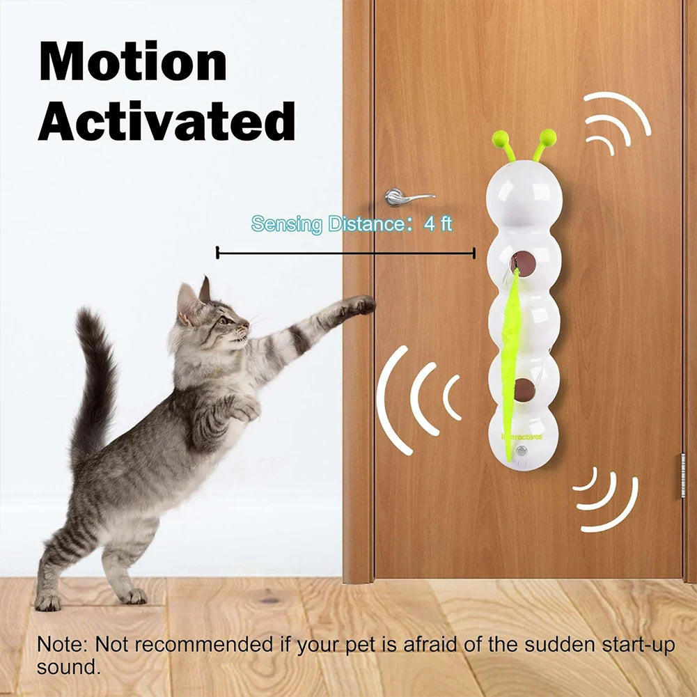Caterpillar Interactive Motion Activated Cat Toy