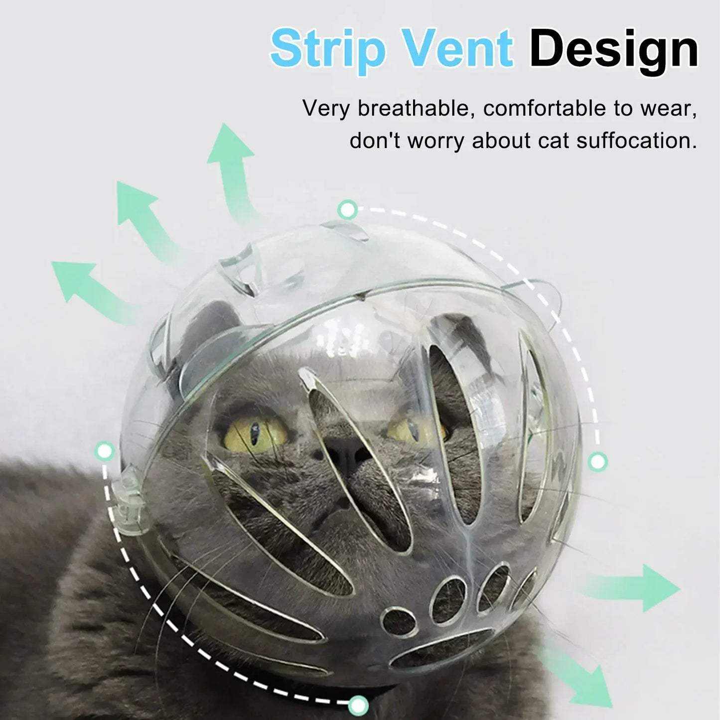 Cat Muzzle with Paw Covers