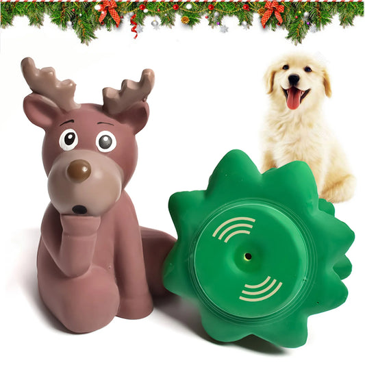 Interactive Moose or Christmas Tree Chew Toy