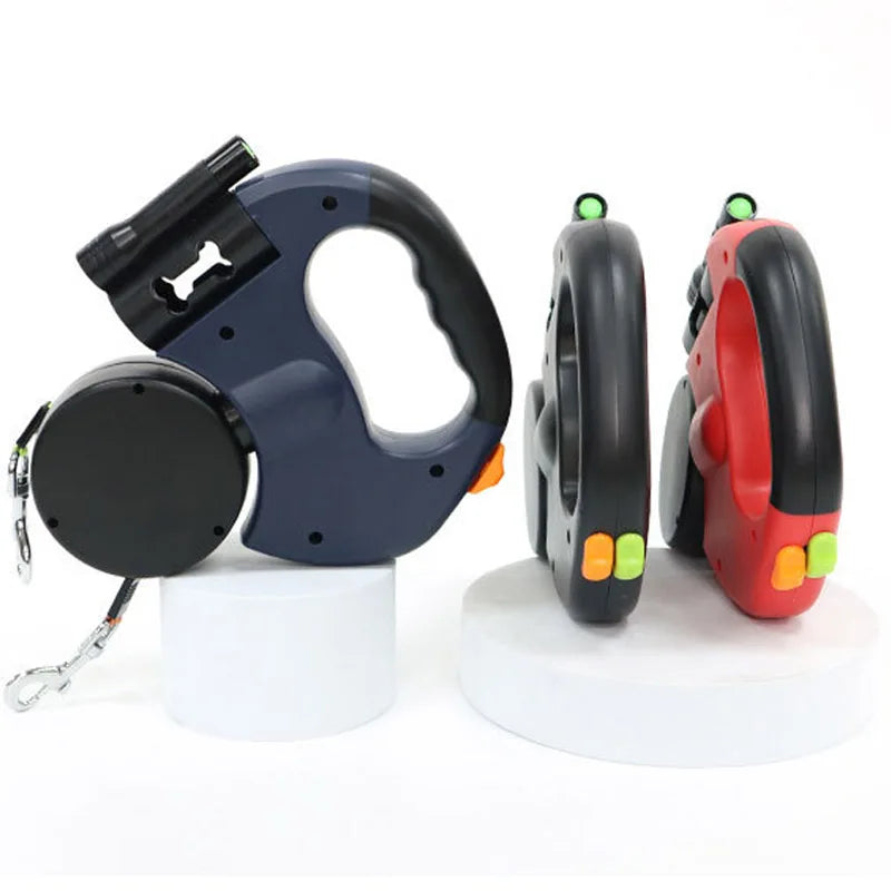3 in 1 Double Head Automatic Retractable Dog Leash