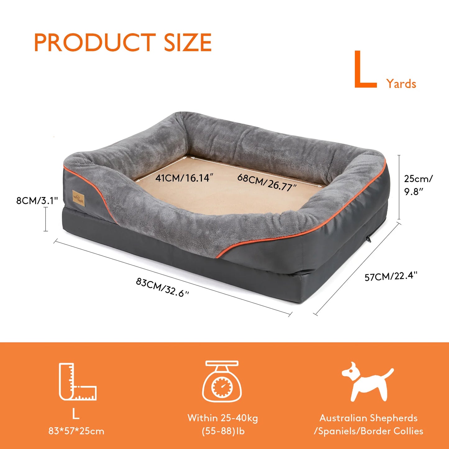 Large Anti-Allergy Dog Bed